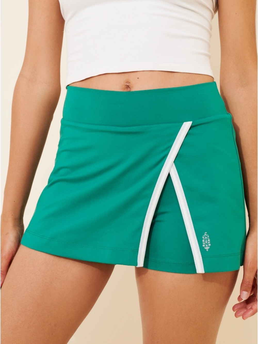 Free People Forehand Skort, Emerald Green - Large